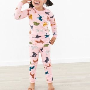 Hanna Andersson Pink Cat Pajamas